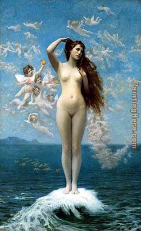 Venus Rising painting - Jean-Leon Gerome Venus Rising art painting